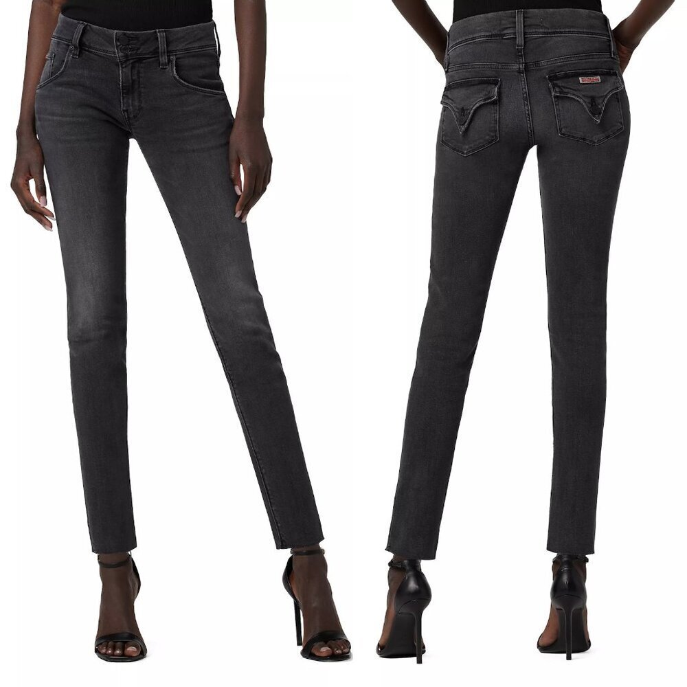 New Hudson Collin Mid-Rise Skinny Ankle Grey Jeans Size 32